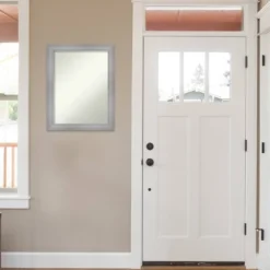 22" X 28" Non-Beveled Flair Polished Nickel Wall Mirror - Amanti Art -Home Decor Store GUEST a591ed9a ed15 465b a89b a5febaaf0387