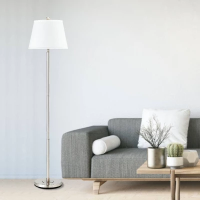 60" 3-way Andros Metal Floor Lamp Brushed Steel - Cal Lighting 4 60" 3-way Andros Metal Floor Lamp Brushed Steel - Cal Lighting - Image 2