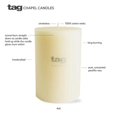 Tagltd Mini Pillar Candles Set Of 4 Unscented Drip-Free Long Burning Hours For Home Decor Wedding Parties 4 Tagltd Mini Pillar Candles Set Of 4 Unscented Drip-Free Long Burning Hours For Home Decor Wedding Parties - Image 2