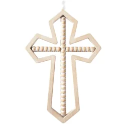 Set Of 3 Wood Biblical Carved Beaded Crosses Wall Decors With Rope Hanger Brown - Olivia & May -Home Decor Store GUEST accc6cb2 6237 4fdd 8a8f 62ddbeae1b41