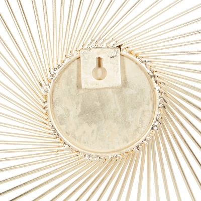 Set Of 3 Metal Sunburst Radial Wall Decors Gold - The Novogratz 8 Set Of 3 Metal Sunburst Radial Wall Decors Gold - The Novogratz - Image 6