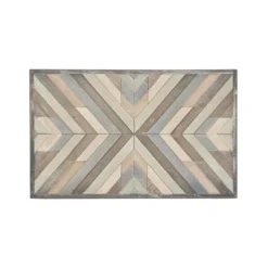 Wood Geometric Handmade Southwestern Wall Decor White - Olivia & May -Home Decor Store GUEST b213f96a 487e 4065 b7cc b60dbbcec916