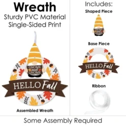 Big Dot Of Happiness Fall Gnomes - Outdoor Autumn Harvest Party Decor - Front Door Wreath -Home Decor Store GUEST b26961a7 2c1c 424c b2ba 54cff6cba5c9