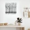 LuxenHome Rustic Black Metal Abstract Field Of Trees Wall Art Decor -Home Decor Store GUEST b354b93d 669a 490f 828e e396479de5ef