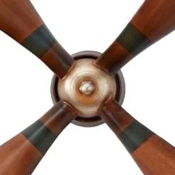 32" X 32" Metal Airplane Propeller 4 Blade Wall Decor With Aviation Detailing Brown - Olivia & May -Home Decor Store GUEST b44b5ae6 8355 433b 8af5 191f1d76798d