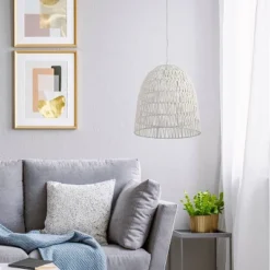 15" 1-Light Imara Pendant Hemp White - River Of Goods 13 15" 1-Light Imara Pendant Hemp White - River Of Goods -Home Decor Store GUEST b694da6f 8cae 4de2 8451 9bc927f4063d