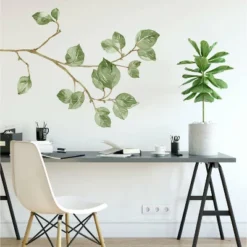 Leaf Twig Peel And Stick Giant Wall Decal Green - RoomMates -Home Decor Store GUEST b7721586 58e1 43df 8898 d72d6390c761