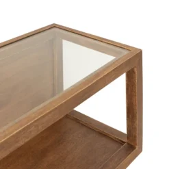 18" X 8" Wessler Decorative Wood Box Shelf Rustic Brown - Kate & Laurel All Things Decor -Home Decor Store GUEST b7cc67d2 9e9b 4508 8e63 df760a3d34df