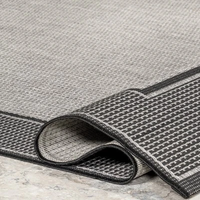 NuLOOM Gris Contemporary Indoor/Outdoor Area Rug 5 NuLOOM Gris Contemporary Indoor/Outdoor Area Rug - Image 3