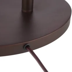 Franklin Iron Works Rustic Industrial Farmhouse Floor Lamps With Tray Table USB Port 62" Tall Set Of 2 Bronze Walnut Linen Shade For Living Room -Home Decor Store GUEST b9029755 b6a0 457d b6a4 7cfedb616150