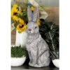 20" X 11" Magnesium Oxide Country Rabbit Garden Sculpture Gray - Olivia & May