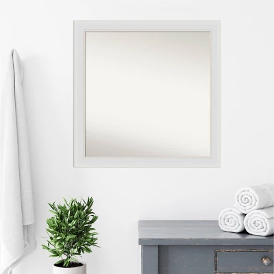 30" X 30" Non-Beveled Flair Narrow Bathroom Wall Mirror Soft White - Amanti Art 10 30" X 30" Non-Beveled Flair Narrow Bathroom Wall Mirror Soft White - Amanti Art - Image 8