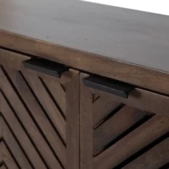 30" X 10" X 14" Mezzeta Decorative Coastal 2 Door Wall Cabinet Natural Wood - Kate & Laurel All Things Decor -Home Decor Store GUEST bd0063c4 c0ee 4f15 b6ce e1a8376a132d