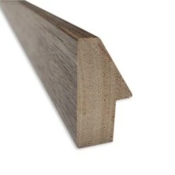 27" X 27" Non-Beveled Hard Wedge Mocha Wood Wall Mirror - Amanti Art