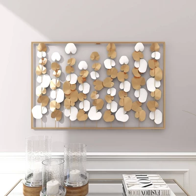 Modern Ornamental Wall Decor Gold - Olivia & May 10 Modern Ornamental Wall Decor Gold - Olivia & May - Image 8