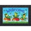 Happy Frogs Summer Doormat Welcome Indoor Outdoor 30" X 18" Briarwood Lane -Home Decor Store GUEST c0dcac96 9d02 43a8 a8b9 e2916a69af68