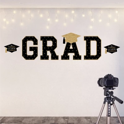 Big Dot Of Happiness Gold Graduation Party Decor - Vinyl Wall Decals - Grad 9 Big Dot Of Happiness Gold Graduation Party Decor - Vinyl Wall Decals - Grad - Image 7