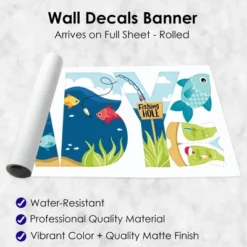 Big Dot Of Happiness Let's Go Fishing - Peel And Stick Fish Themed Baby Shower Standard Banner Wall Decals - Baby 11 Big Dot Of Happiness Let's Go Fishing - Peel And Stick Fish Themed Baby Shower Standard Banner Wall Decals - Baby -Home Decor Store GUEST c37ed7ca 47ef 489f 82af 15c7668bb93a