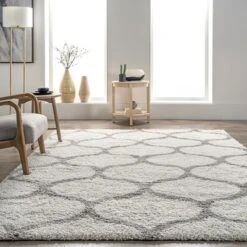 NuLOOM Malika Soft & Cozy Trellis Shag Area Rug -Home Decor Store GUEST c3e4b68a 3870 4a9a bf34 40f984a49689
