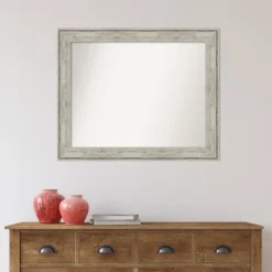 33" X 27" Non-Beveled Crackled Metallic Wall Mirror - Amanti Art 15 33" X 27" Non-Beveled Crackled Metallic Wall Mirror - Amanti Art -Home Decor Store GUEST c41eb776 37b6 45f2 b54c 0a0f89f93901