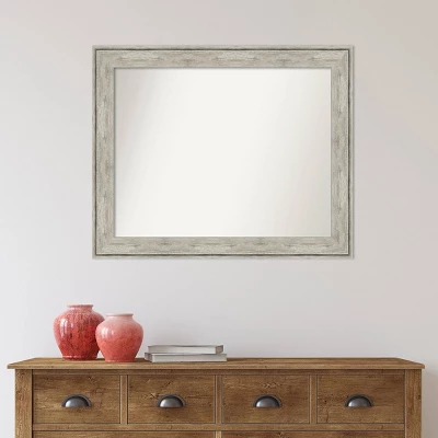 33" X 27" Non-Beveled Crackled Metallic Wall Mirror - Amanti Art 9 33" X 27" Non-Beveled Crackled Metallic Wall Mirror - Amanti Art - Image 7