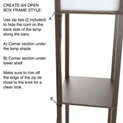 Torchiere Floor Lamp Brown (Includes LED Light Bulb) - Lavish Home -Home Decor Store GUEST c4acb672 194f 4a31 a4d2 288db5cbd91c