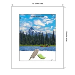 Amanti Art Wedge White Picture Frame -Home Decor Store GUEST c52c0e0d fa83 41b5 9df5 4e49731008ed
