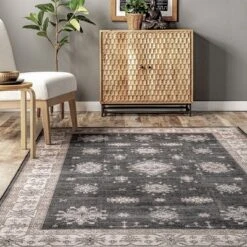 NuLOOM Mollie Machine Washable Traditional Border Area Rug -Home Decor Store GUEST c5570f5e 77cd 4fa5 b2e0 caba9d96b008