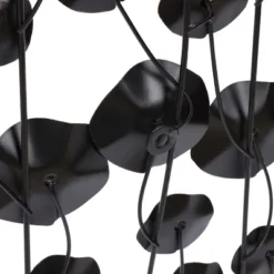 LuxenHome Black With Gold Flowers Abstract Metal Wall Art 15 LuxenHome Black With Gold Flowers Abstract Metal Wall Art -Home Decor Store GUEST c76ee793 f900 4b44 a849 ef0d82a1d25c