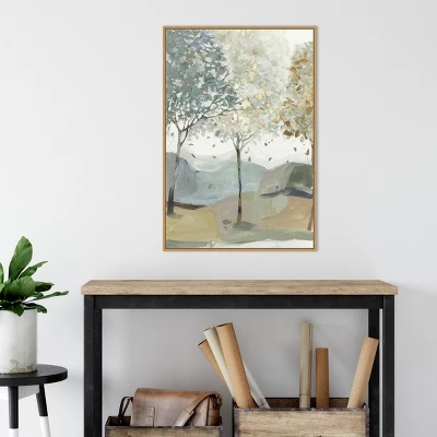 22" X 33" Breezy Landscape Trees III By Allison Pearce Framed Canvas Wall Art Light Brown - Amanti Art 6 22" X 33" Breezy Landscape Trees III By Allison Pearce Framed Canvas Wall Art Light Brown - Amanti Art - Image 4