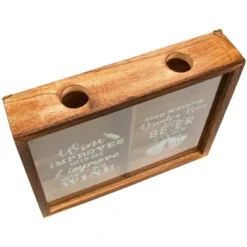 Juvale 13" X 11" Wood Shadow Box Frame - Shadow Box Display Case With Hanging Hooks For Wine Cork & Beer Cap Collection -Home Decor Store GUEST cd977621 9340 45f4 a643 5a6e71157c33