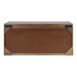 30" X 10" X 14" Mezzeta Decorative Coastal 2 Door Wall Cabinet Natural Wood - Kate & Laurel All Things Decor -Home Decor Store GUEST cdaf812a 0b56 46a5 9d33 0022944db2dd