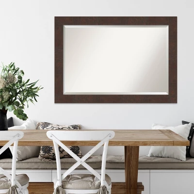 41" X 29" Wildwood Framed Wall Mirror Brown - Amanti Art 6 41" X 29" Wildwood Framed Wall Mirror Brown - Amanti Art - Image 4