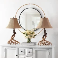 (Set Of 2) 25.5" Sundance Faux Antler Table Lamps Brown (Includes CFL Light Bulb) - Safavieh -Home Decor Store GUEST cf62d283 8da2 4b88 96d8 a9695d4af073