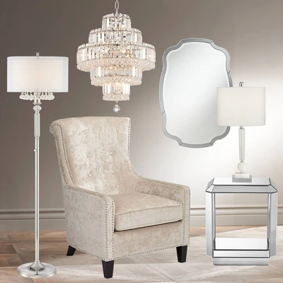 Vienna Full Spectrum Magnificence Chrome Chandelier 18 1/2" Wide Modern Faceted Crystal Glass 18-Light LED Fixture For Dining Room Home Kitchen Island 7 Vienna Full Spectrum Magnificence Chrome Chandelier 18 1/2" Wide Modern Faceted Crystal Glass 18-Light LED Fixture For Dining Room Home Kitchen Island - Image 5