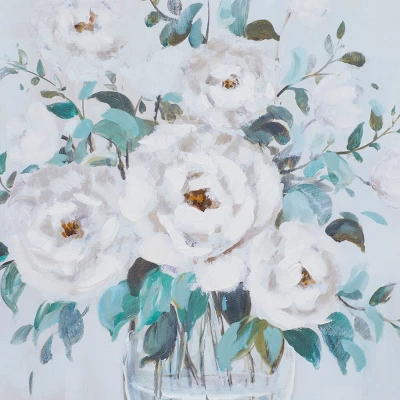 Canvas Floral Bouquet Framed Wall Art With Silver Frame Multi Colored - Olivia & May 6 Canvas Floral Bouquet Framed Wall Art With Silver Frame Multi Colored - Olivia & May - Image 4