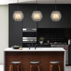 13.5" 3-Light Bee Modern Farmhouse Iron/Glass LED Pendant Oil Rubbed Bronze/Clear - JONATHAN Y 14 13.5" 3-Light Bee Modern Farmhouse Iron/Glass LED Pendant Oil Rubbed Bronze/Clear - JONATHAN Y -Home Decor Store GUEST d0768c35 2176 4b2e a730 ebe095b4e9be