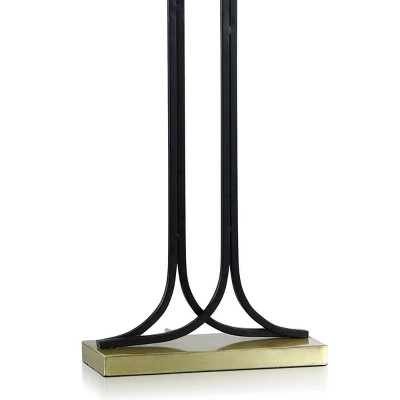 Mid-Century Modern Metal Desk Lamp With Linen Hardback Shade - StyleCraft 4 Mid-Century Modern Metal Desk Lamp With Linen Hardback Shade - StyleCraft - Image 2