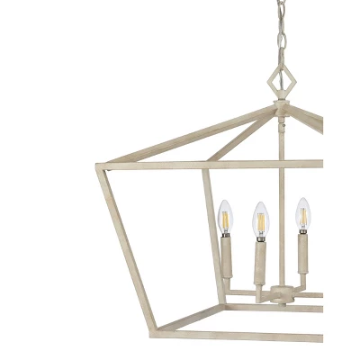 23" 4-Light LED Adjustable Iron Gatsby Rustic Glam Pendant - JONATHAN Y 4 23" 4-Light LED Adjustable Iron Gatsby Rustic Glam Pendant - JONATHAN Y - Image 2