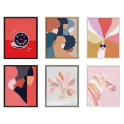 18" X 24" Sylvie We Persist Earthy Framed Canvas Wall Art By Dominique Vari Natural - Kate And Laurel -Home Decor Store GUEST d2f059e1 6300 4222 8c80 a736f0684b7e