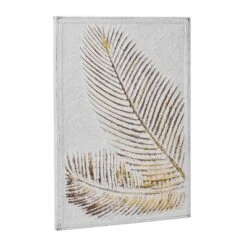 Metal Leaf Relief Palm Wall Decor With Gold Detailing Gold - Olivia & May -Home Decor Store GUEST d3093bb5 181b 496c 8253 f905b052d5eb