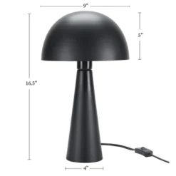 16" Mid-Century Modern Metal Mushroom Accent Table Lamp - Nourison -Home Decor Store GUEST d32532c6 3e55 454d 86bd e500c814103b