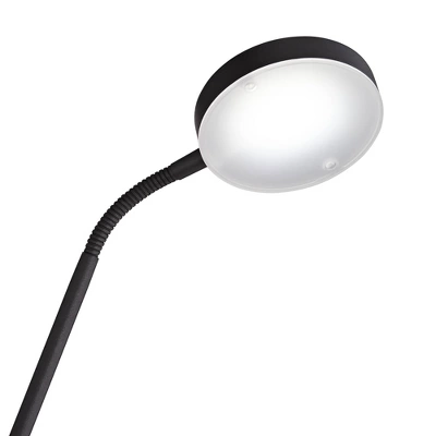 360 Lighting Taylor Modern Torchiere Floor Lamp With Side Light 72" Tall Satin Black LED Adjustable For Living Room Reading Bedroom Office House Home 7 360 Lighting Taylor Modern Torchiere Floor Lamp With Side Light 72" Tall Satin Black LED Adjustable For Living Room Reading Bedroom Office House Home - Image 5