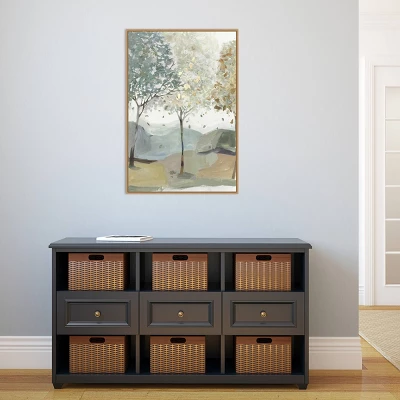 22" X 33" Breezy Landscape Trees III By Allison Pearce Framed Canvas Wall Art Light Brown - Amanti Art 7 22" X 33" Breezy Landscape Trees III By Allison Pearce Framed Canvas Wall Art Light Brown - Amanti Art - Image 5