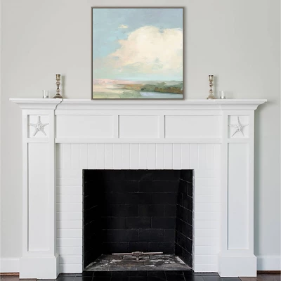 30" X 30" Colorful Horizon II Blue By Julia Purinton Framed Canvas Wall Art Print - Amanti Art 8 30" X 30" Colorful Horizon II Blue By Julia Purinton Framed Canvas Wall Art Print - Amanti Art - Image 6