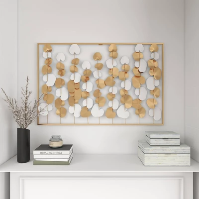 Modern Ornamental Wall Decor Gold - Olivia & May 7 Modern Ornamental Wall Decor Gold - Olivia & May - Image 5