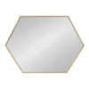 22" X 31" Rhodes Hexagon Wall Mirror Gold - Kate & Laurel All Things Decor -Home Decor Store GUEST d7a78d95 08d9 4647 835d 12b2731463d1