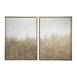 Set Of 2 Canvas Geode Glitter Flakes Framed Wall Arts With Gold Frame - CosmoLiving By Cosmopolitan -Home Decor Store GUEST d7b1d3ff ad87 4b1c b141 0b818e3d386d