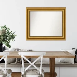 34" X 28" Non-Beveled Parlor Gold Wall Mirror - Amanti Art -Home Decor Store GUEST d7c50f49 34be 4a96 90f0 c9890658e125