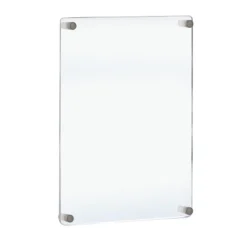 Azar Displays Floating Styrene Wall Frame With Rounded Edges, Silver Stand Off Caps: 22" X 28" Graphic Size, Overall Frame Size: 23.5"W X 31.5''H -Home Decor Store GUEST d90e9b84 5a96 4e9e b966 e0273d44e1c6